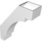 Ekena Millwork 6-in. W x 18-in. D x 24-in. H Merced Architectural Grade PVC Knee Brace BRCP06X18X24MRC - alternate 6